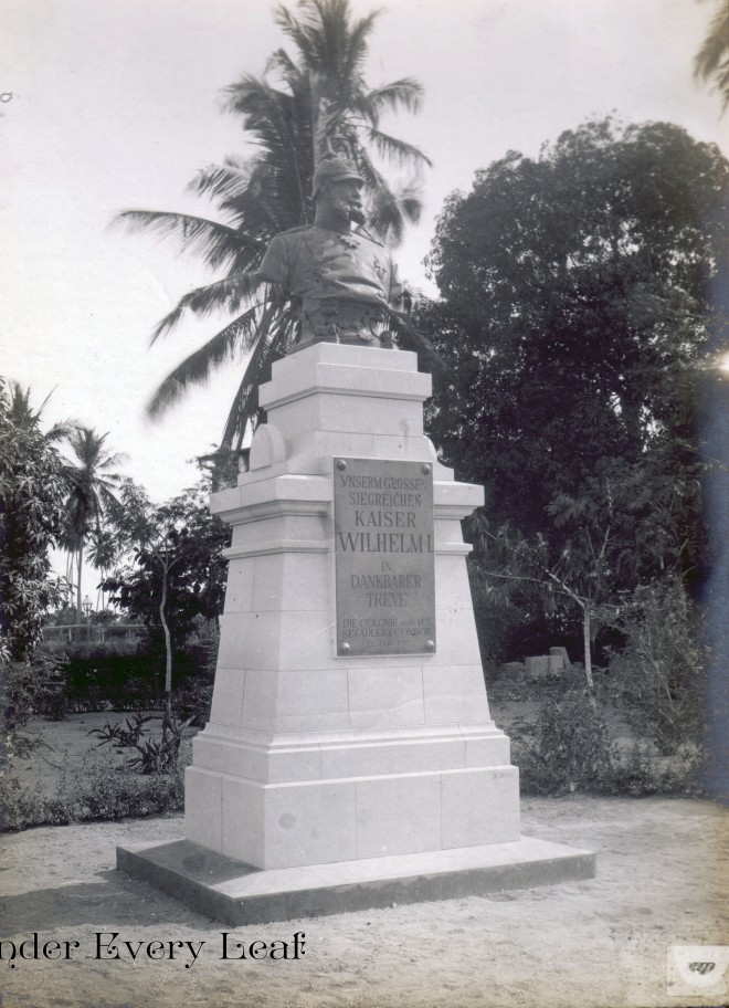 Memorial to Kaiser Wilhelm 1897German East Africa